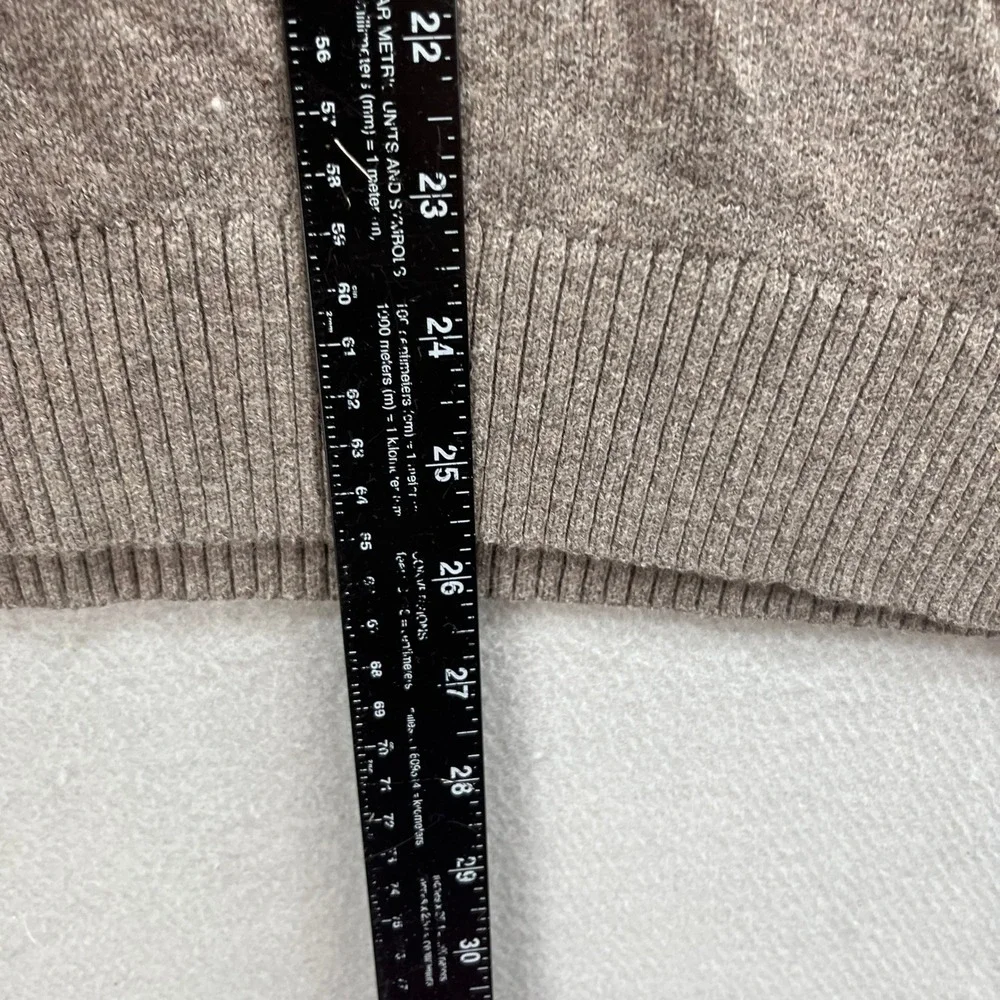 Banana Republic Sweater Mens Large Beige Wool Blend Shawl Collar Preppy Outdoor